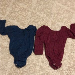 18-24 months Bailey’s Blossoms lace leotard bundle